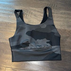American Eagle Aerie Offline Sports Bra Black Camo XXS